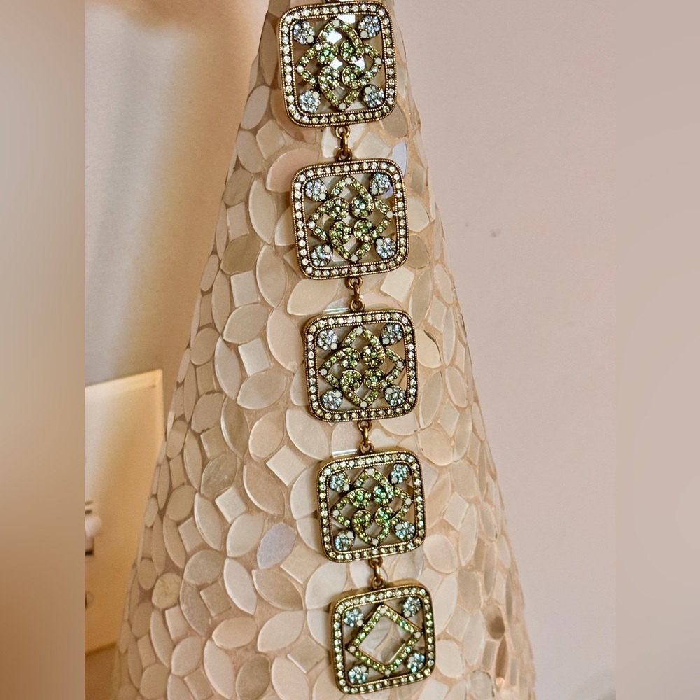 Heidi Daus Vintage Square Station Toggle Bracelet